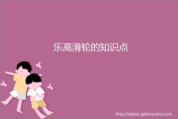 乐高滑轮的知识点