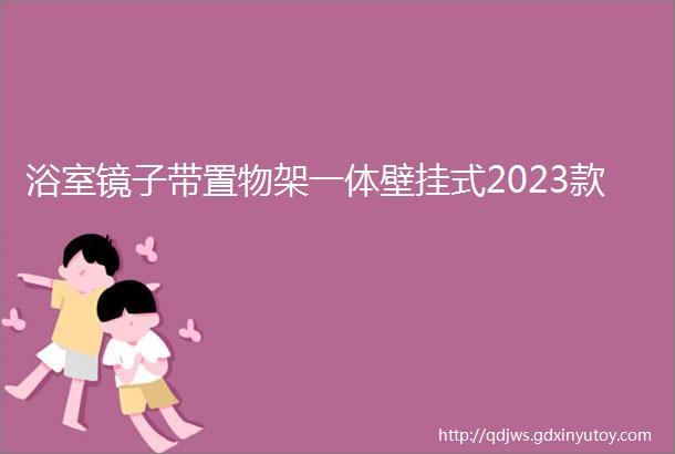 浴室镜子带置物架一体壁挂式2023款