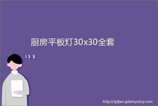 厨房平板灯30x30全套